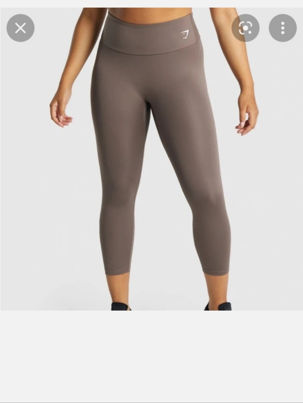 Gymshark Training 7/8 Leggings Espresso Brown Size M B1A1V - Excellent Condition
